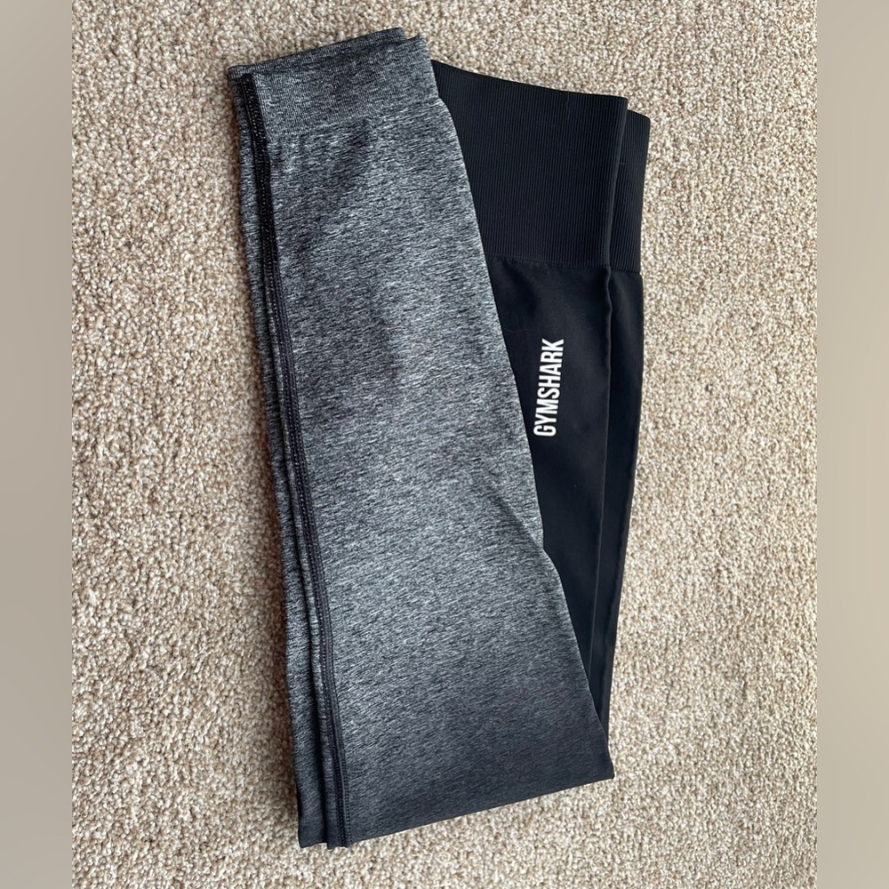 Gymshark Women’s Gray and Black Leggings